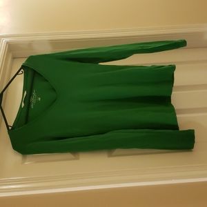 Women's H&M L.O.G.G. Green Long Sleeve T-Shirt